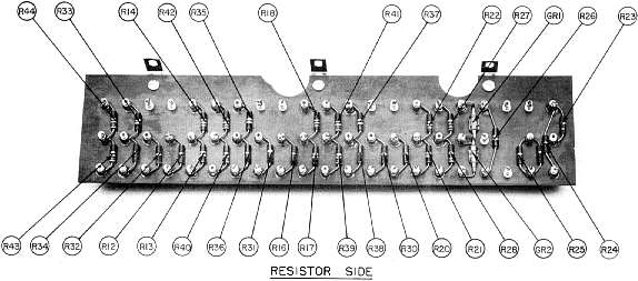 Integrator Component Board - Resistor Side