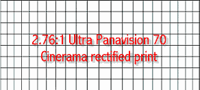 Ultra Panavision print with Cinerama rectification